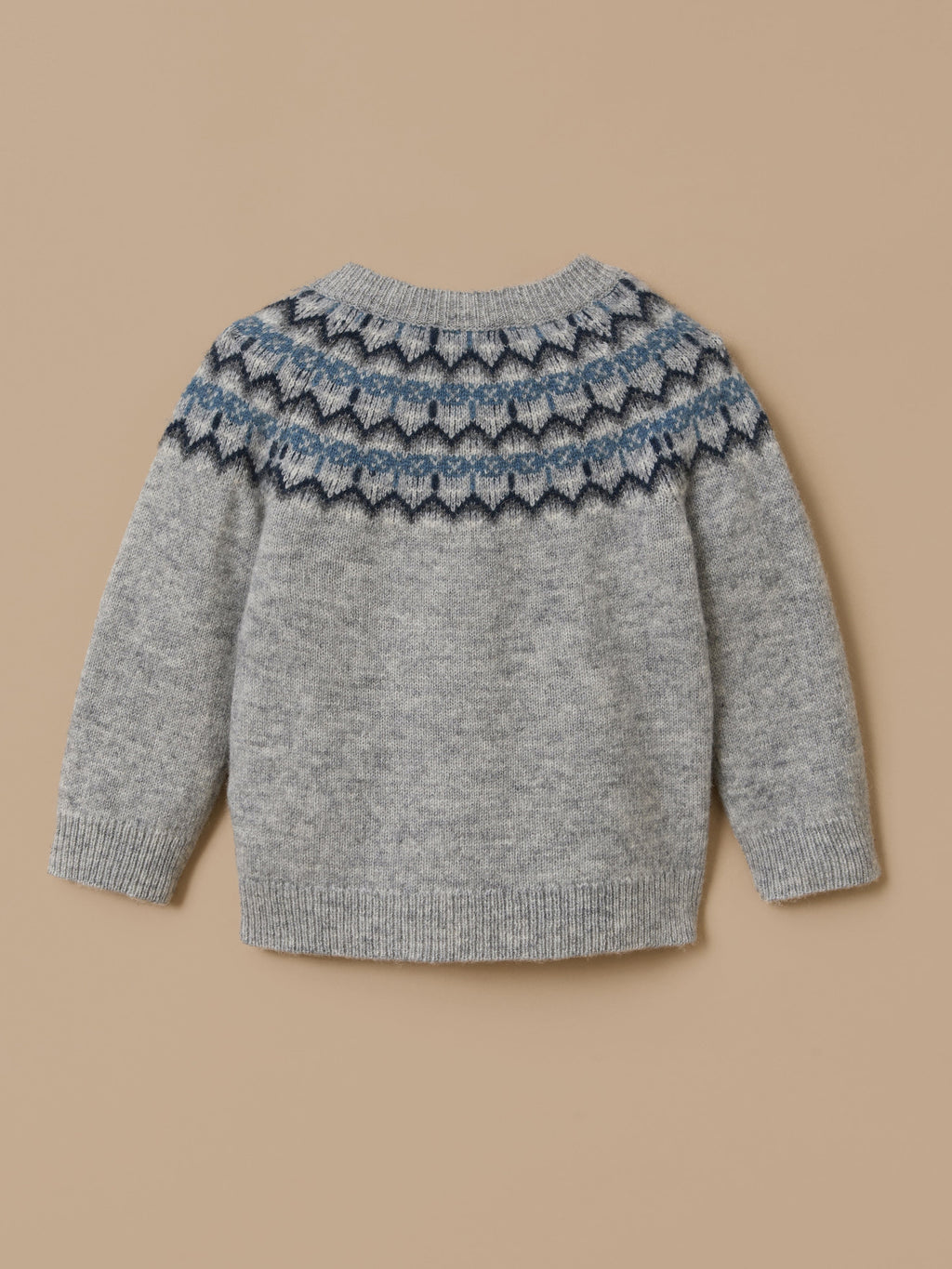 Pull laine col jacquard Bébé - 2