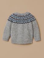 Pull laine col jacquard Bébé - 2