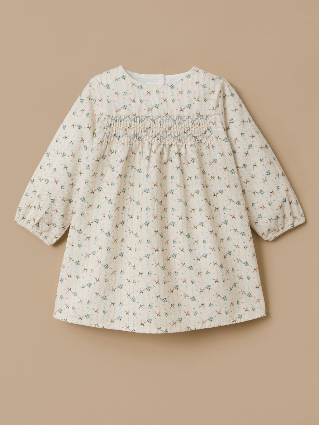 Robe imprimée en velours Bébé - 1