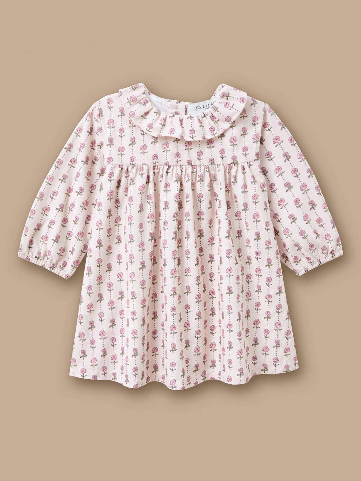 Robe imprimée en velours Bébé - 1