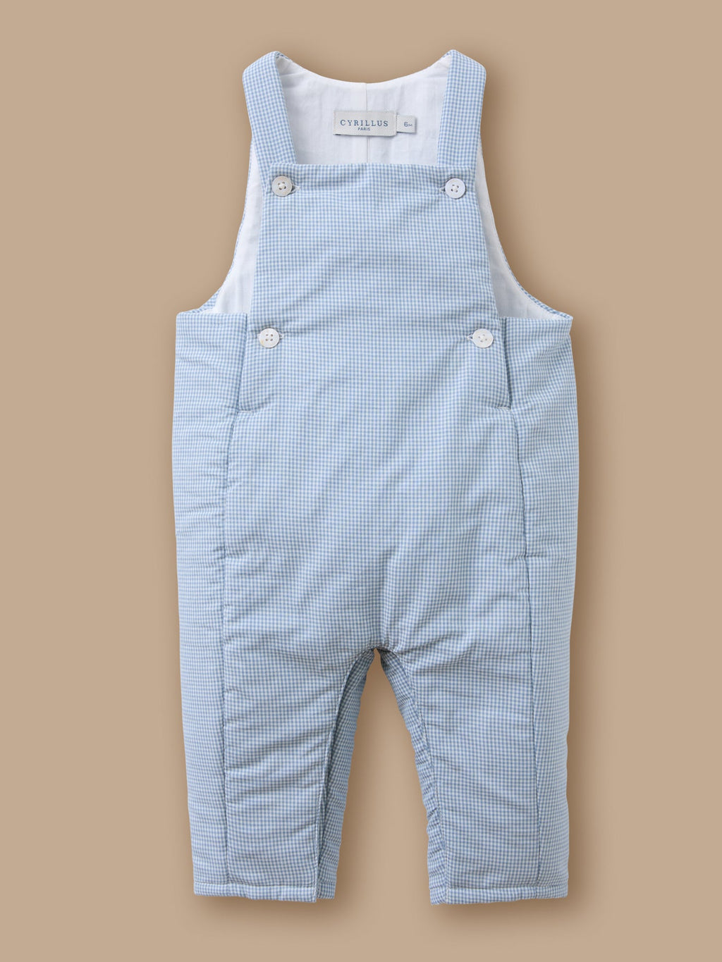 Salopette imprimée vichy Bébé - 1