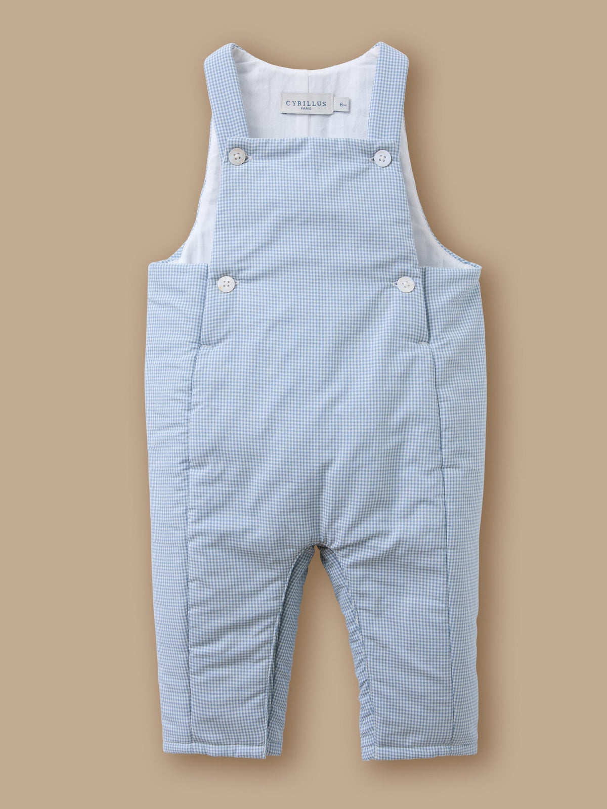 Salopette imprimée vichy Bébé - 1