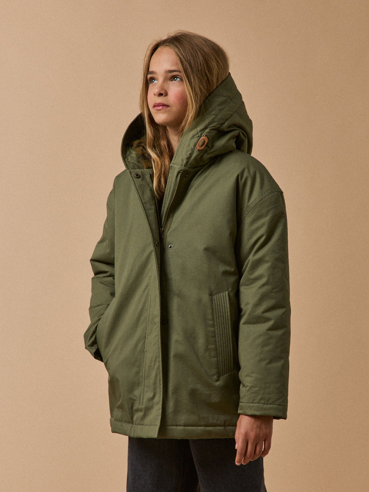 Parka courte doublée léopard - Collection Junior - 2