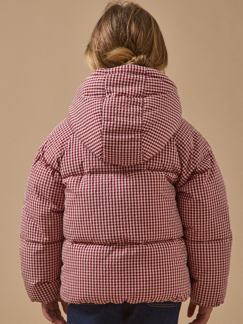 Doudoune imprimée vichy Fille - 2