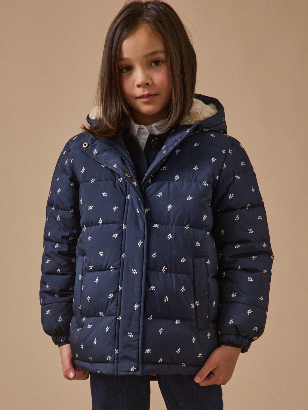Doudoune imprimée doublée polaire Fille - 2