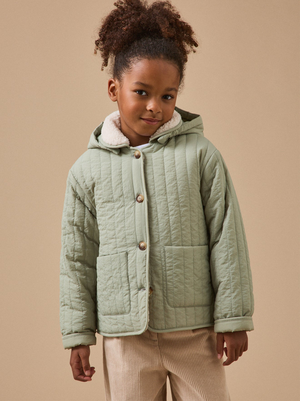 Veste matelassée col sherpa Fille - 2