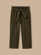 Pantalon large Fille en velours - 1