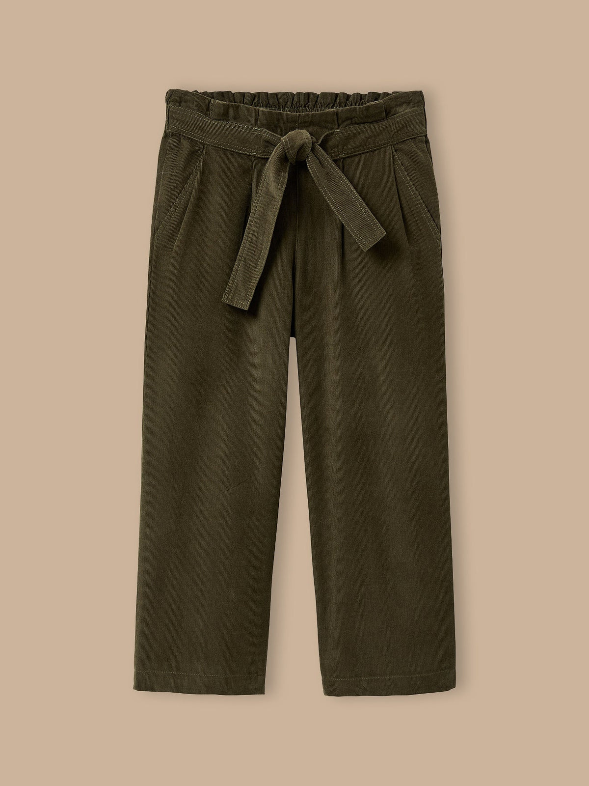 Pantalon large Fille en velours - 1