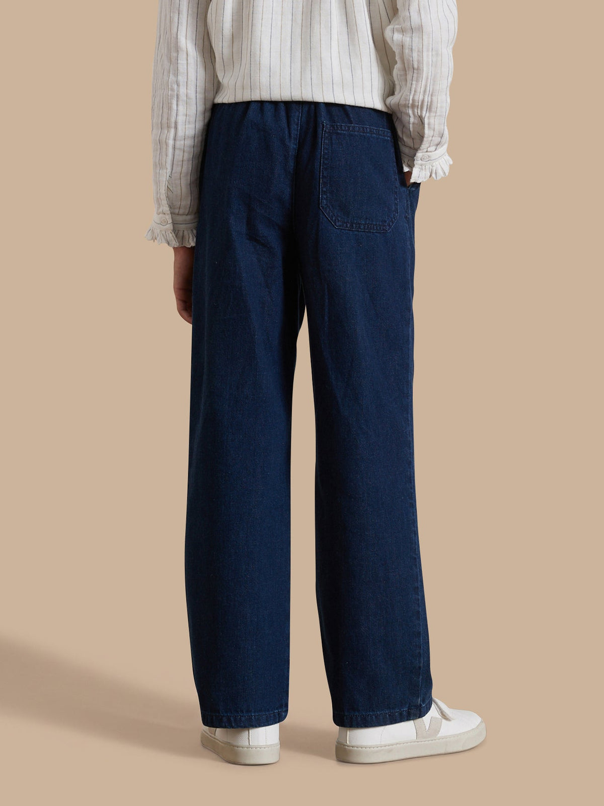 Pantalon large Fille denim light - 2