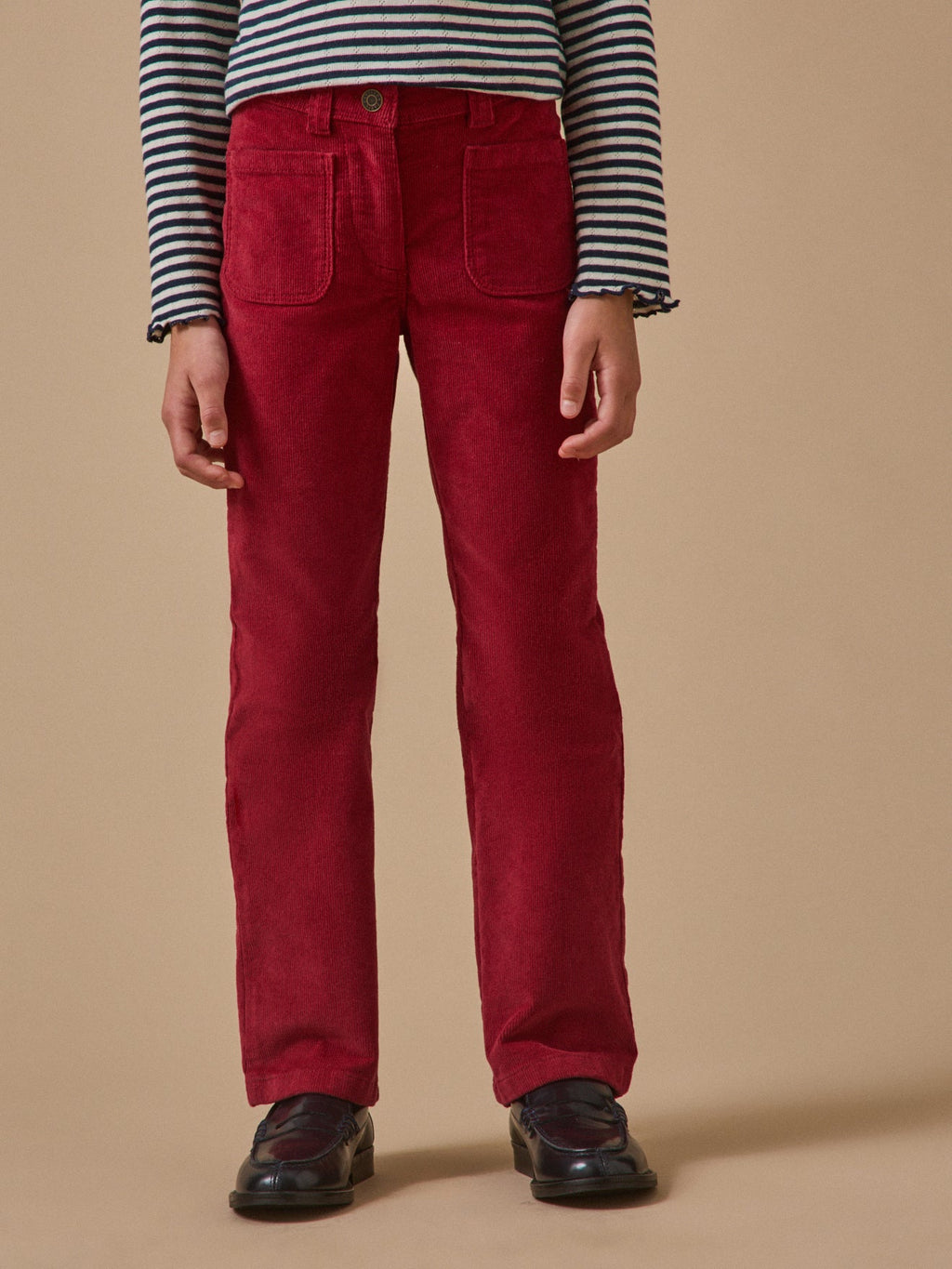 Pantalon flare Fille en velours - 1