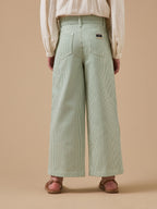Pantalon large rayé Fille - 2