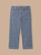 Pantalon droit rayé Fille - 1