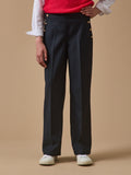 Pantalon large à pont Fille - 1