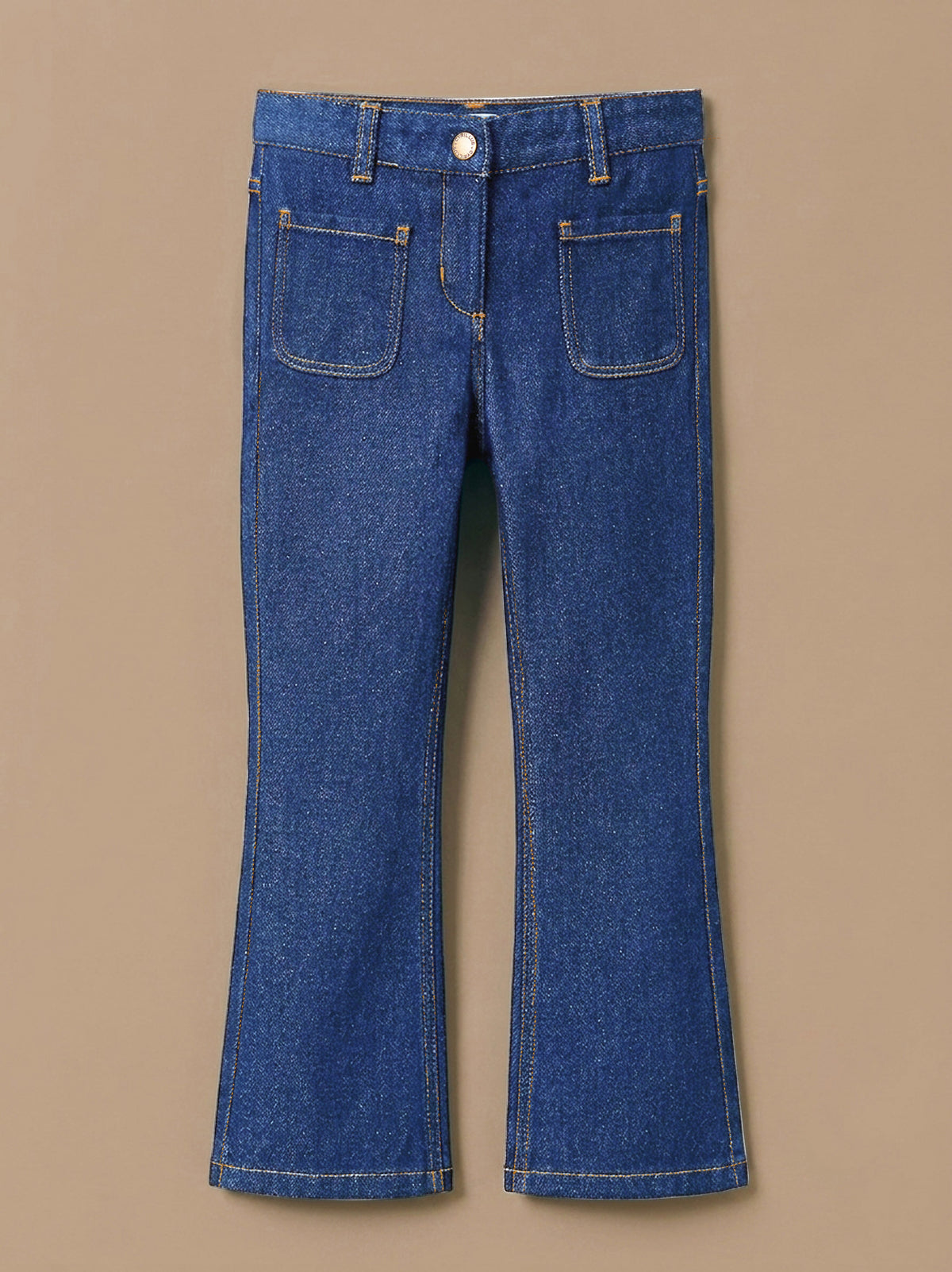 Pantalon flare Fille denim - 3