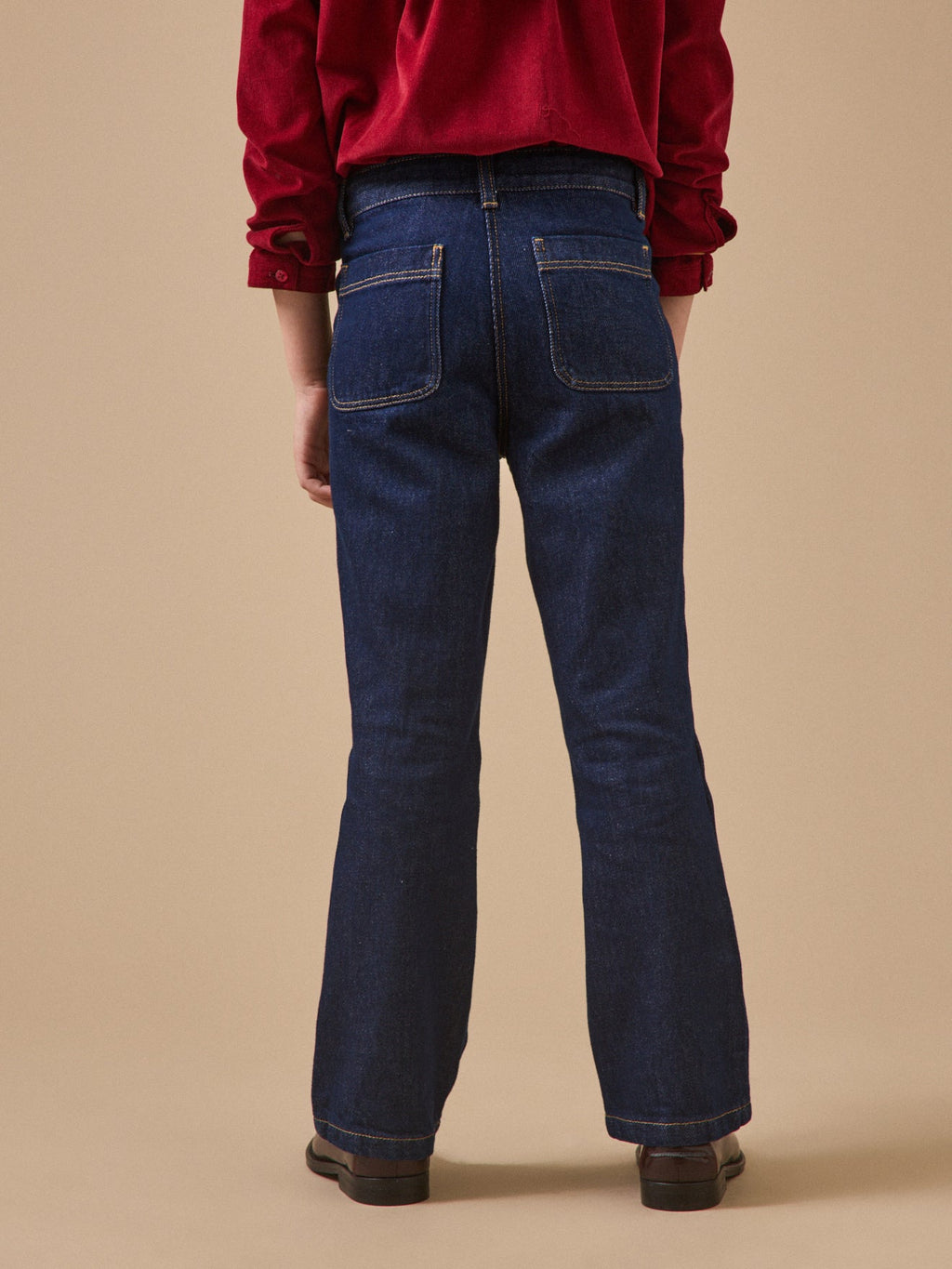 Pantalon flare Fille denim - 2