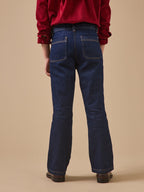 Pantalon flare Fille denim - 2