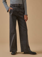 Pantalon large en denim Fille - 1