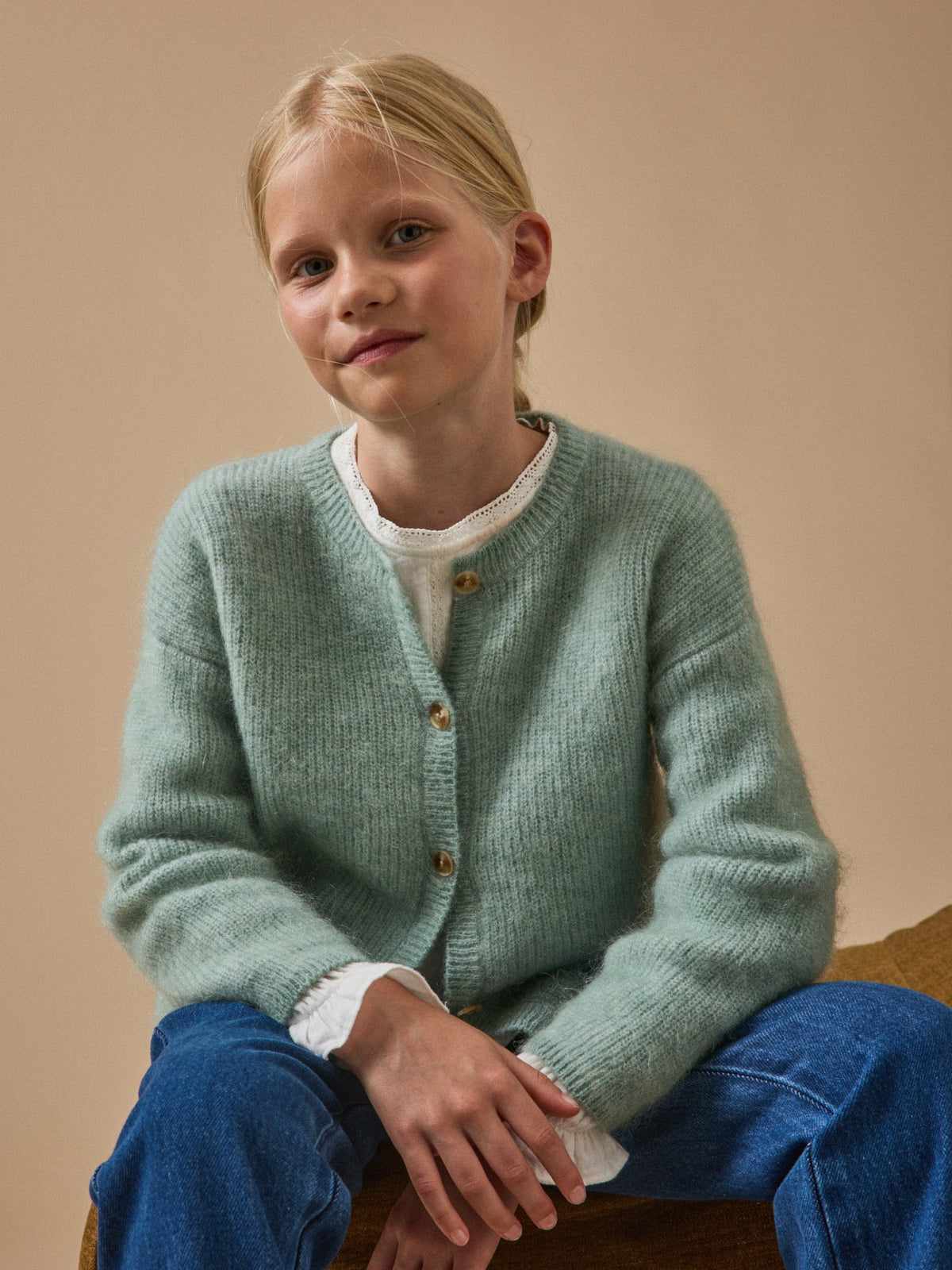 Cardigan laine et mohair - Collection Junior - 1