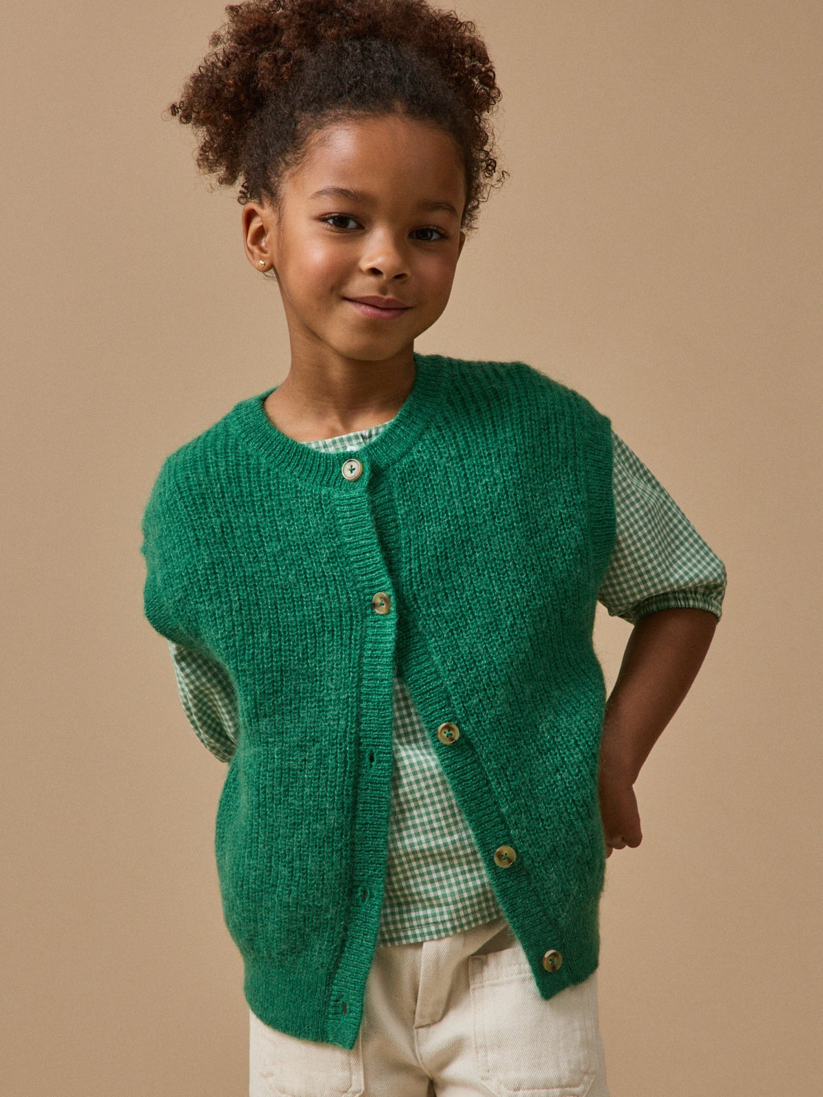 Cardigan Fille laine et mohair - 3