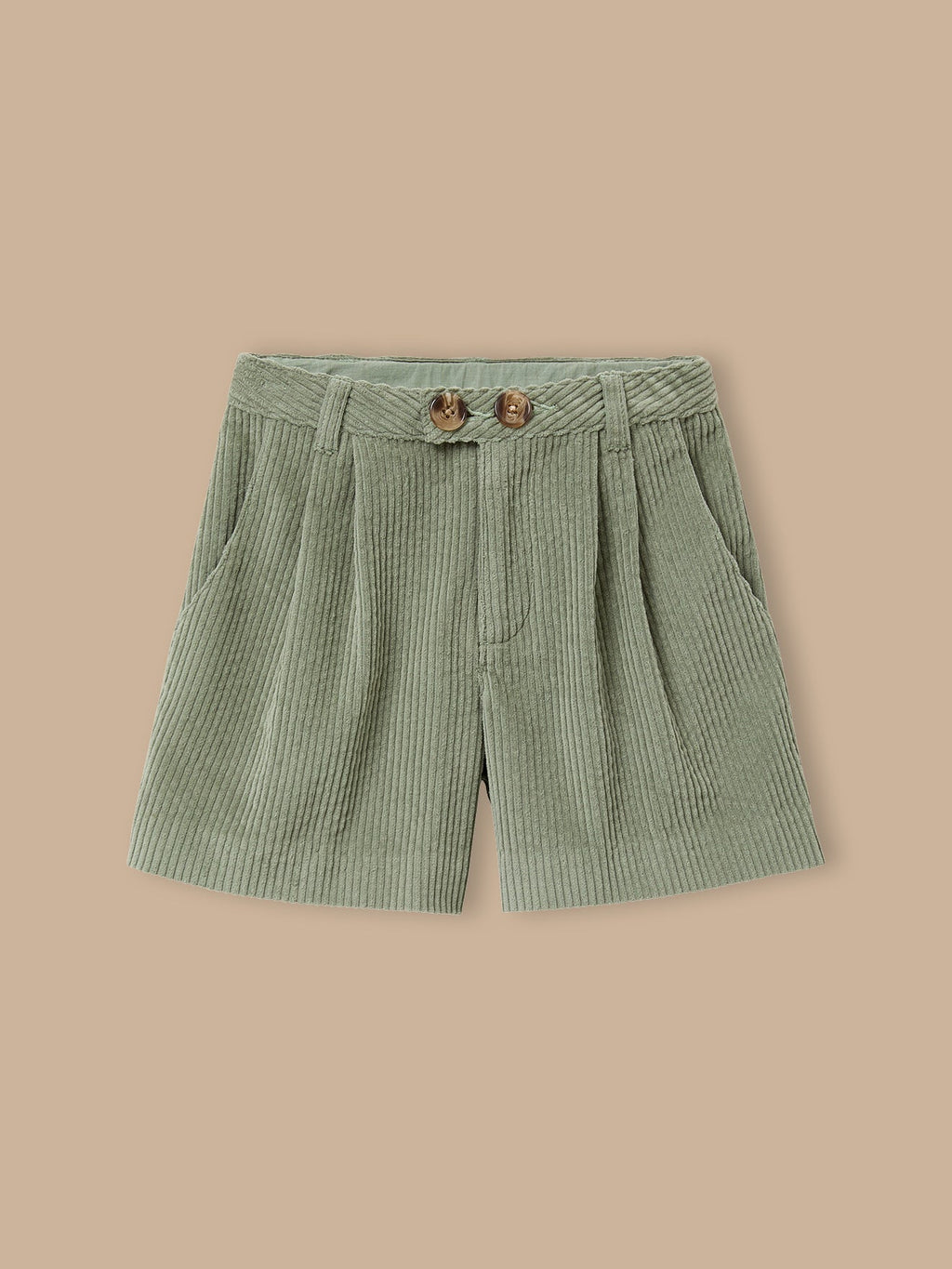 Short velours gaufré taille haute Fille - 1