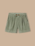 Short velours gaufré taille haute Fille - 1