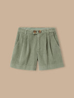 Short velours gaufré taille haute Fille - 1