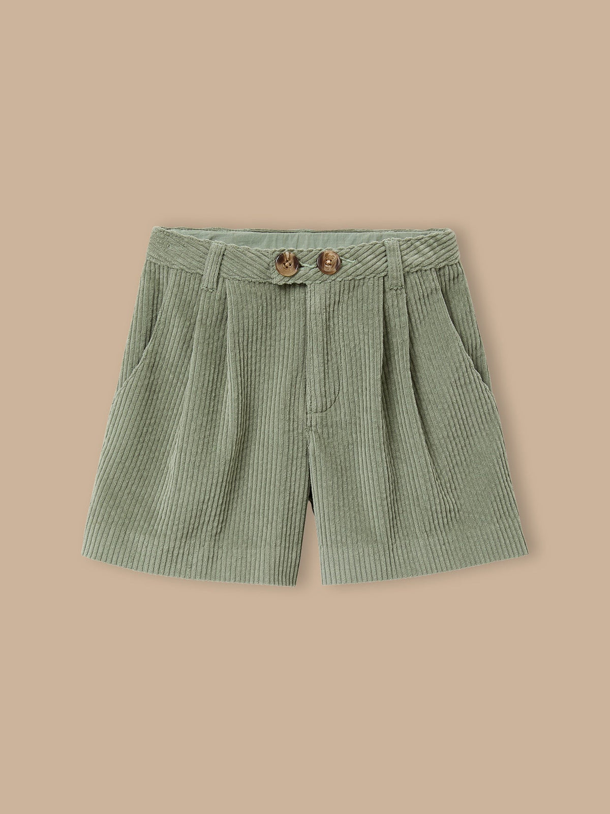 Short velours gaufré taille haute Fille - 1