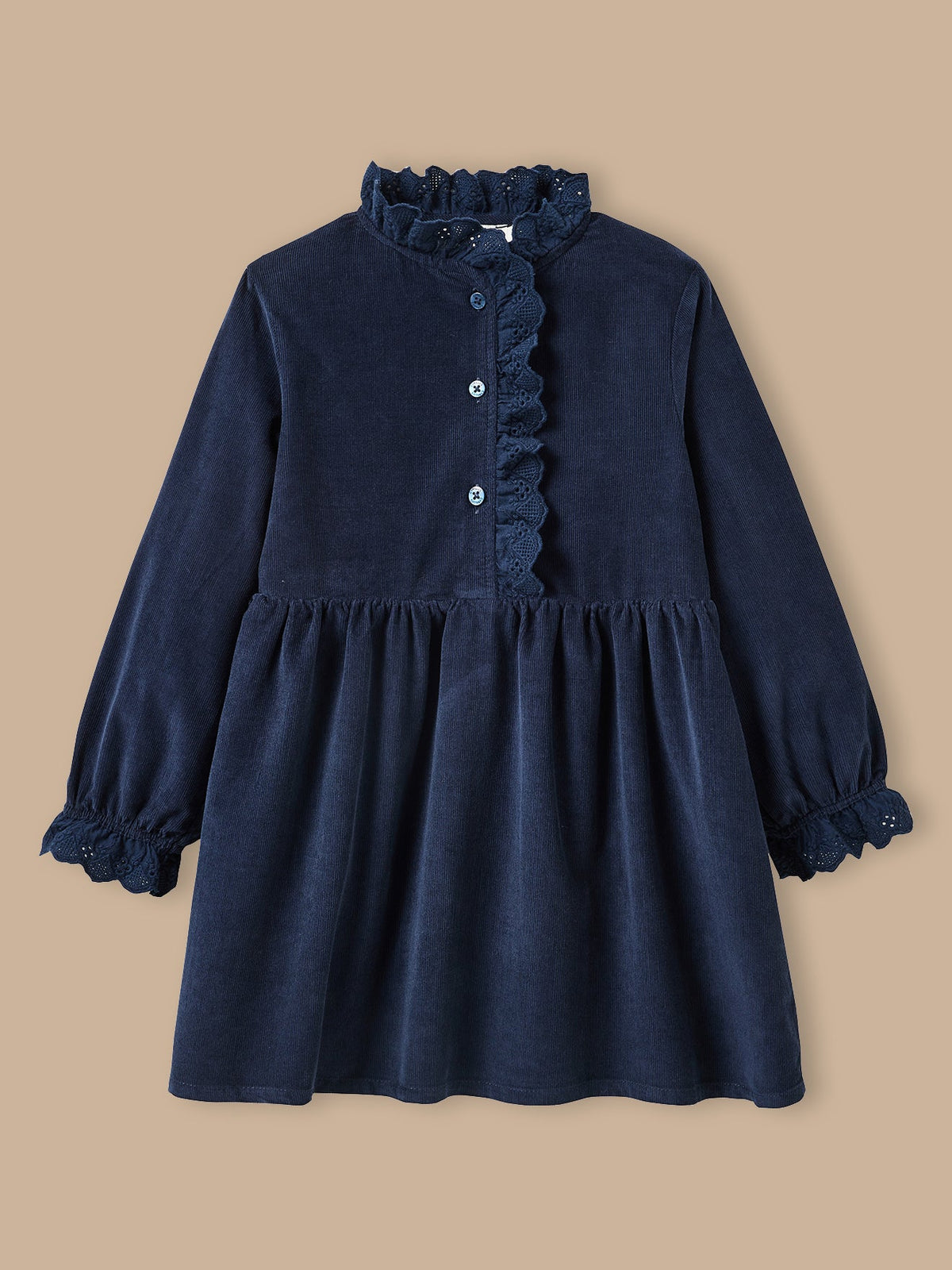 Robe Fille en velours - 4