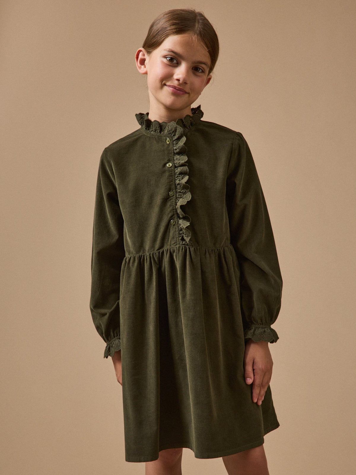 Robe Fille en velours - 3
