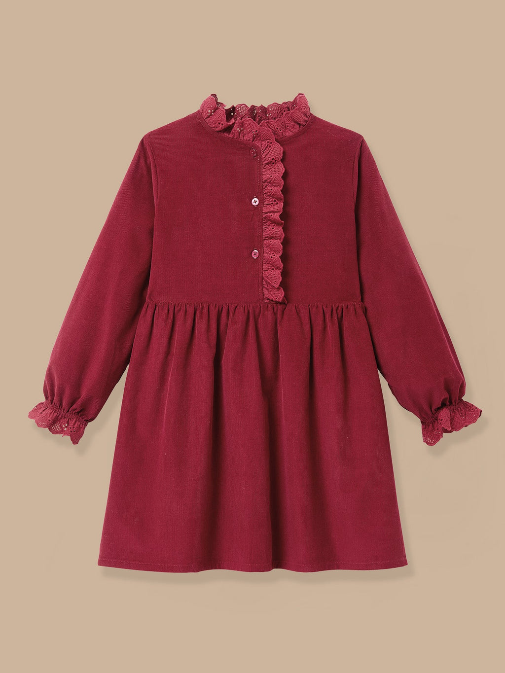 Robe Fille en velours - 1