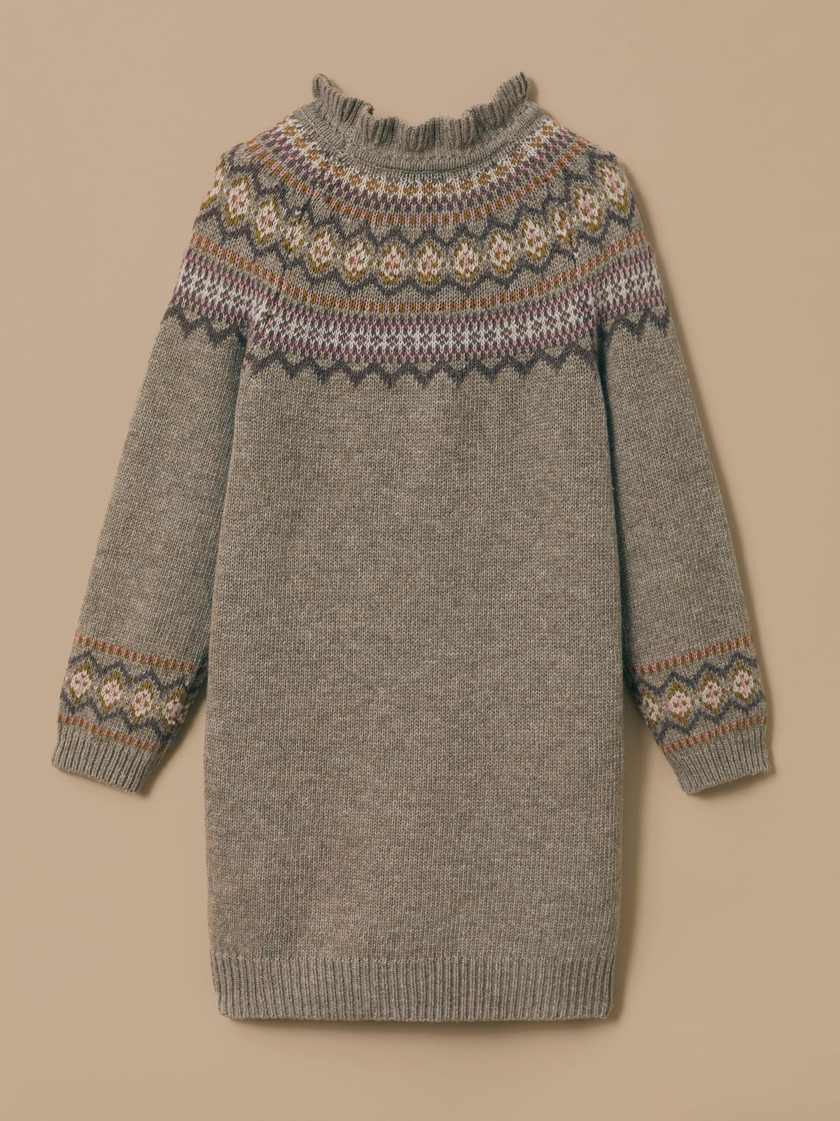 Robe jacquard en laine Fille - 2