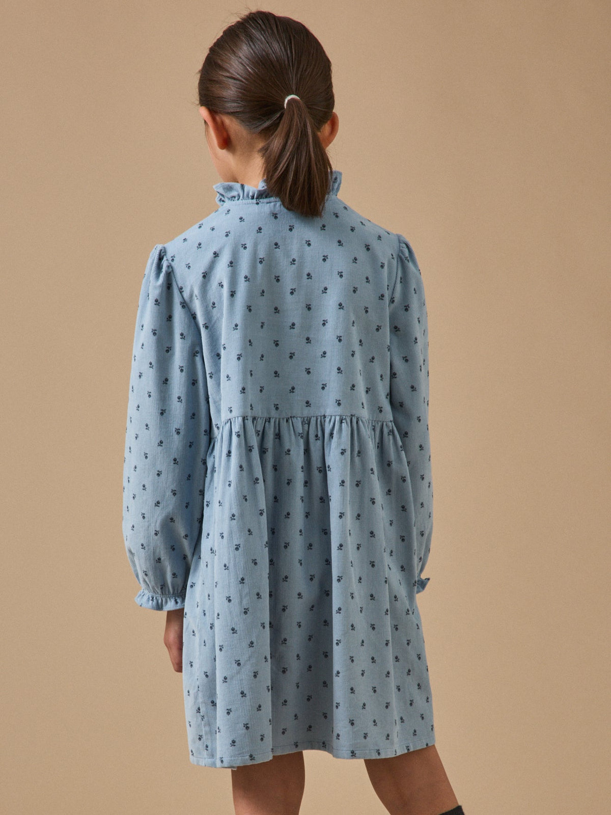 Robe imprimée en velours Fille - 2