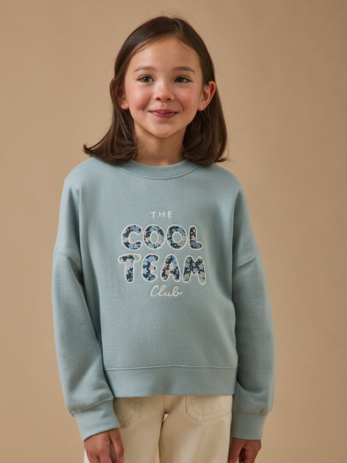 Sweat Cool Team Fille tissu Liberty - Coton biologique - 3