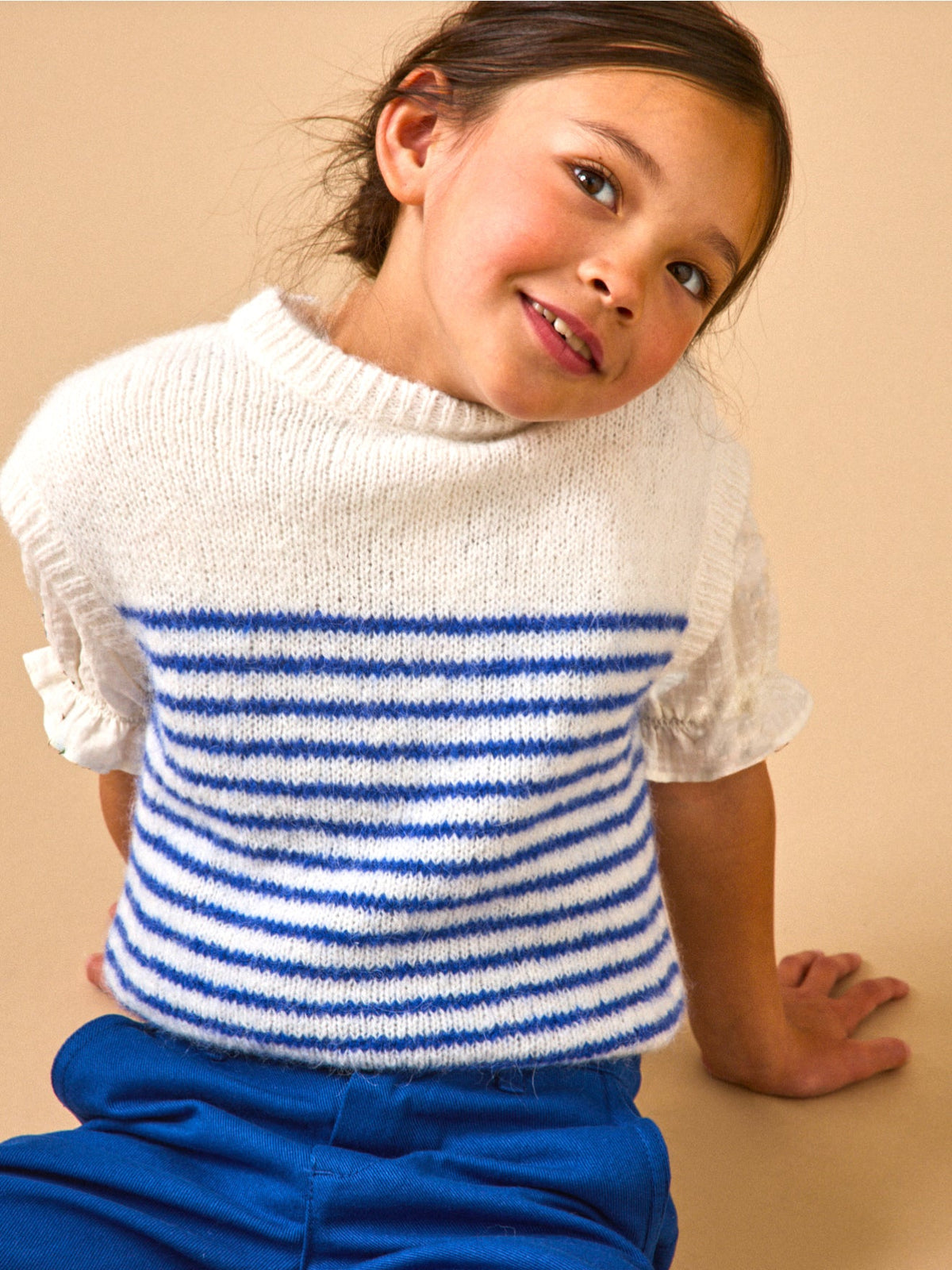 Pull rayé sans manches Fille - 2