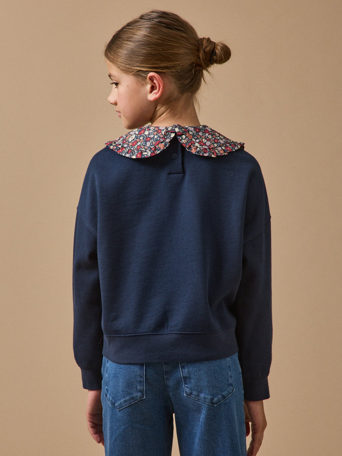 Sweat Fille col Liberty - 2