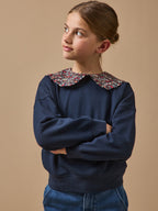 Sweat Fille col Liberty - 1