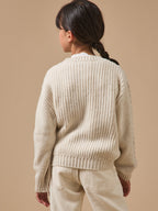 Pull torsadé avec laine Fille - 2
