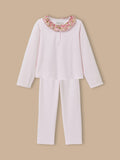 Pyjama col tissu Liberty Fille - 1