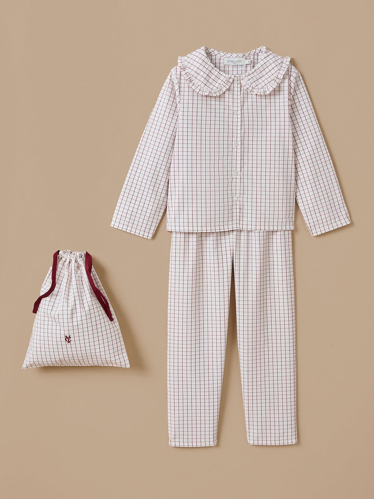 Pyjama à carreaux Fille - 1