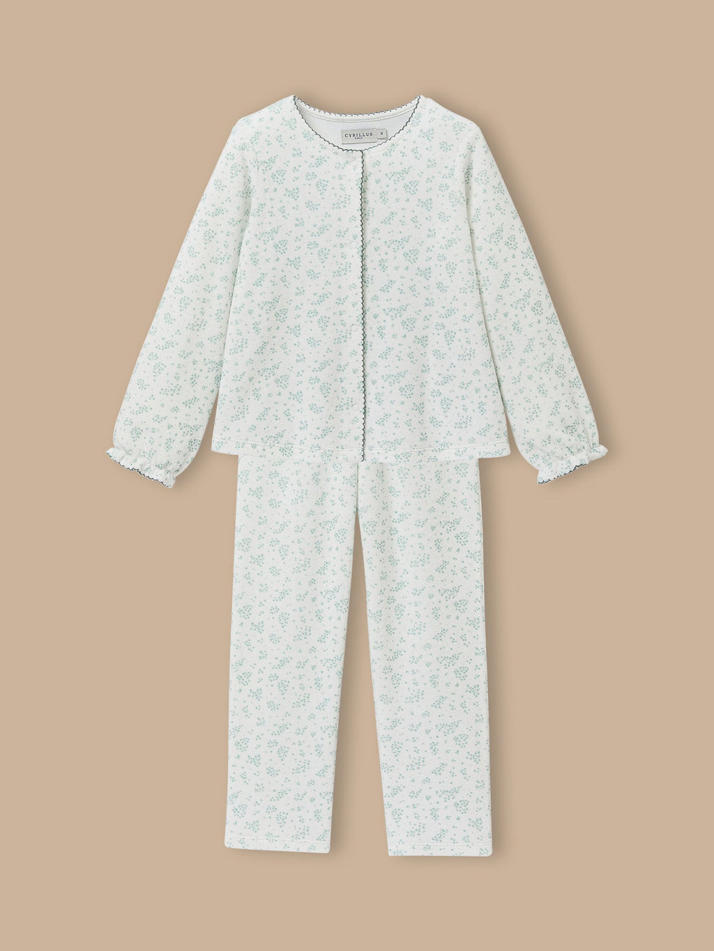 Pyjama en velours imprimé Fille - 1