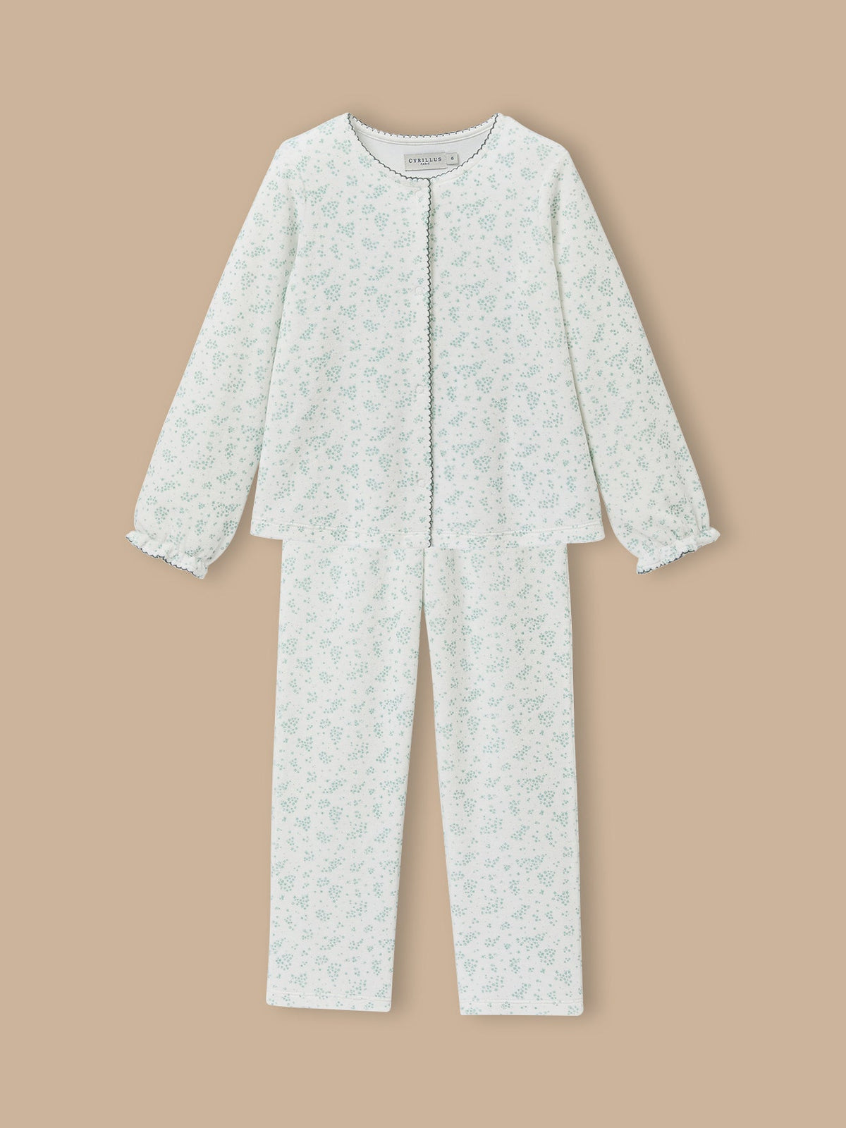 Pyjama en velours imprimé Fille - 1