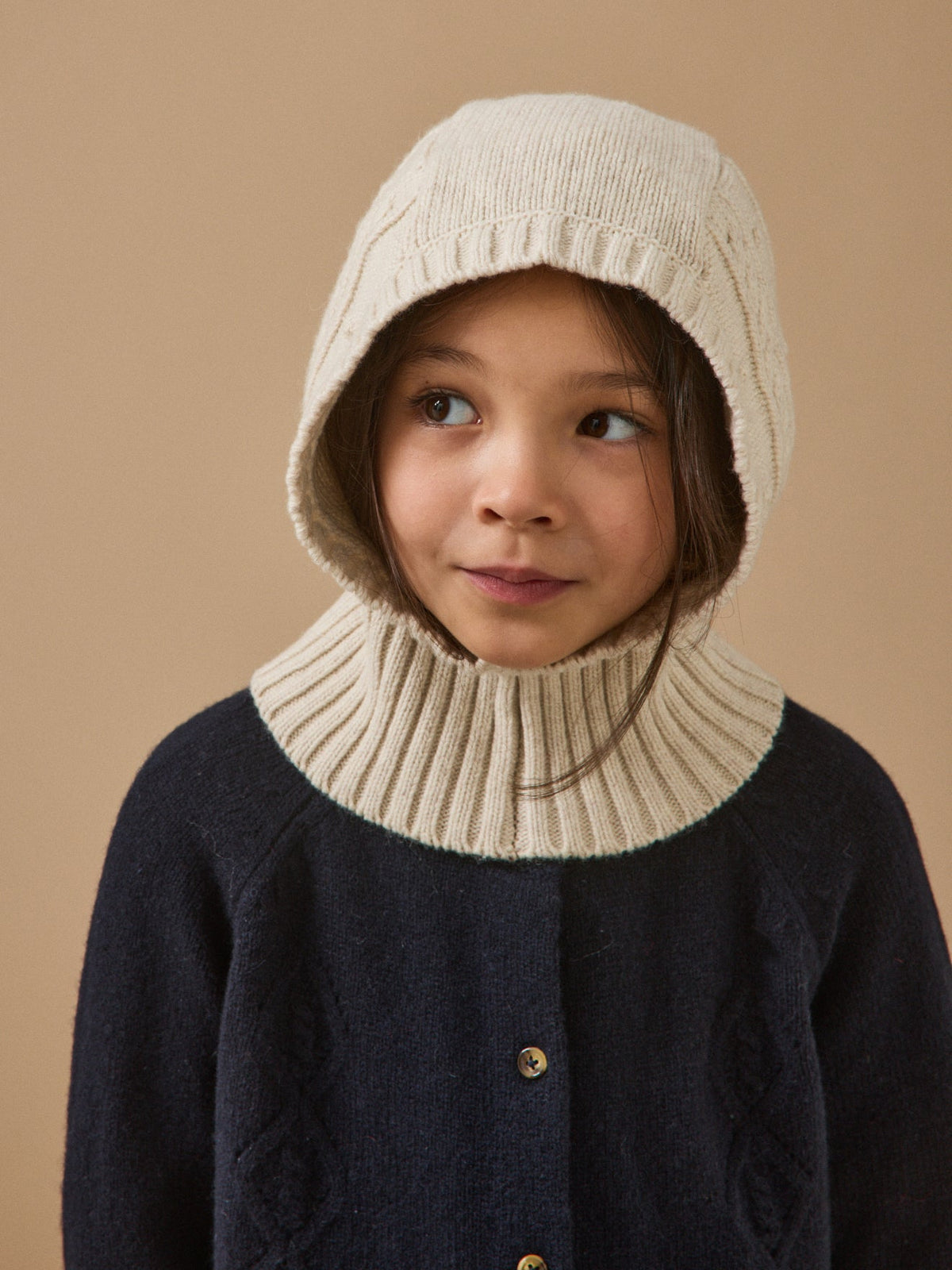 Cagoule torsades fille - 1