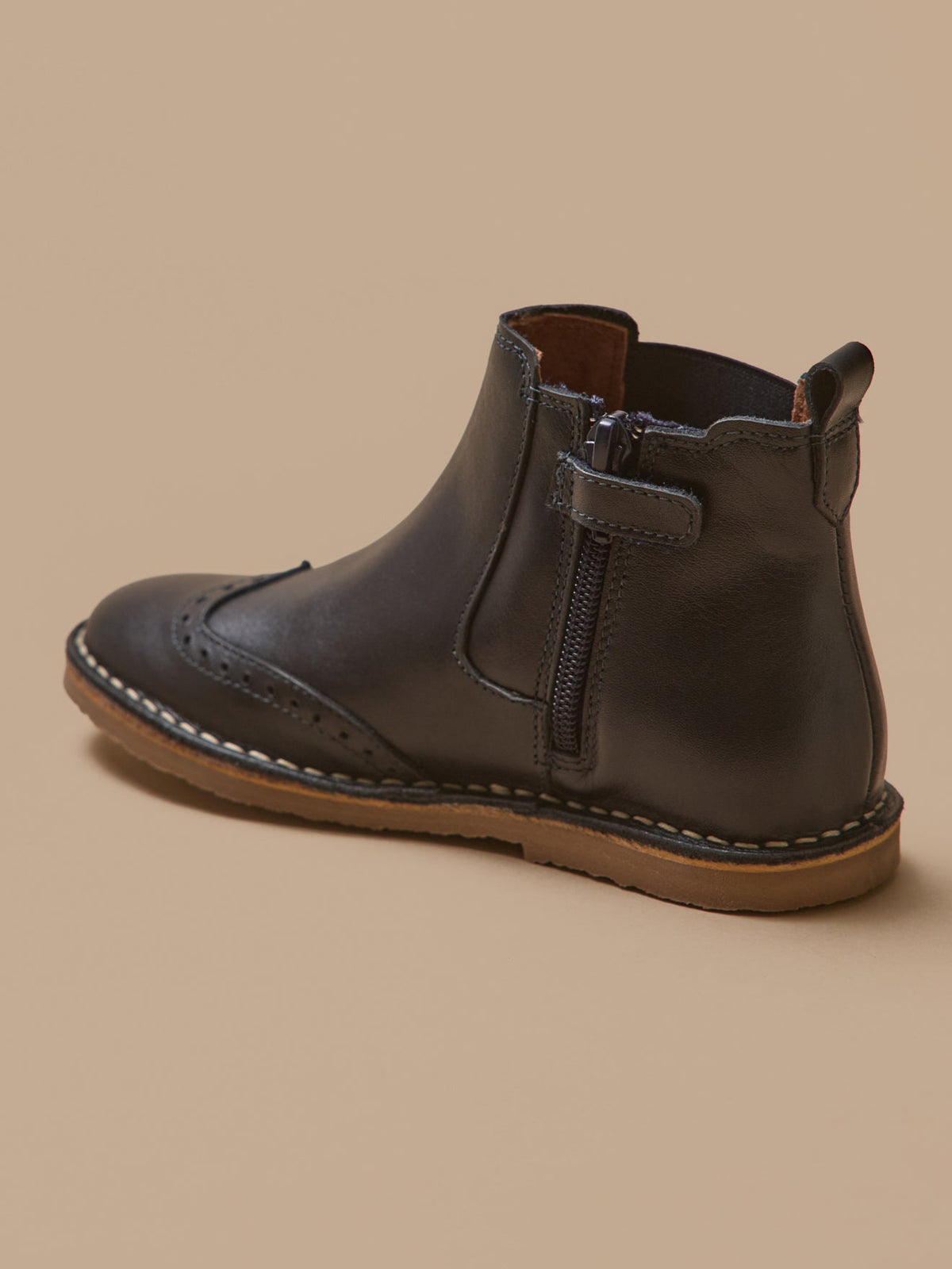 Boots bout fleuri Fille en cuir - 2