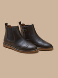 Boots bout fleuri Fille en cuir - 1