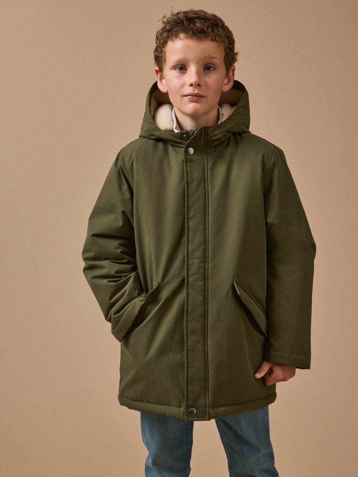 Parka doublée sherpa Garçon - 2