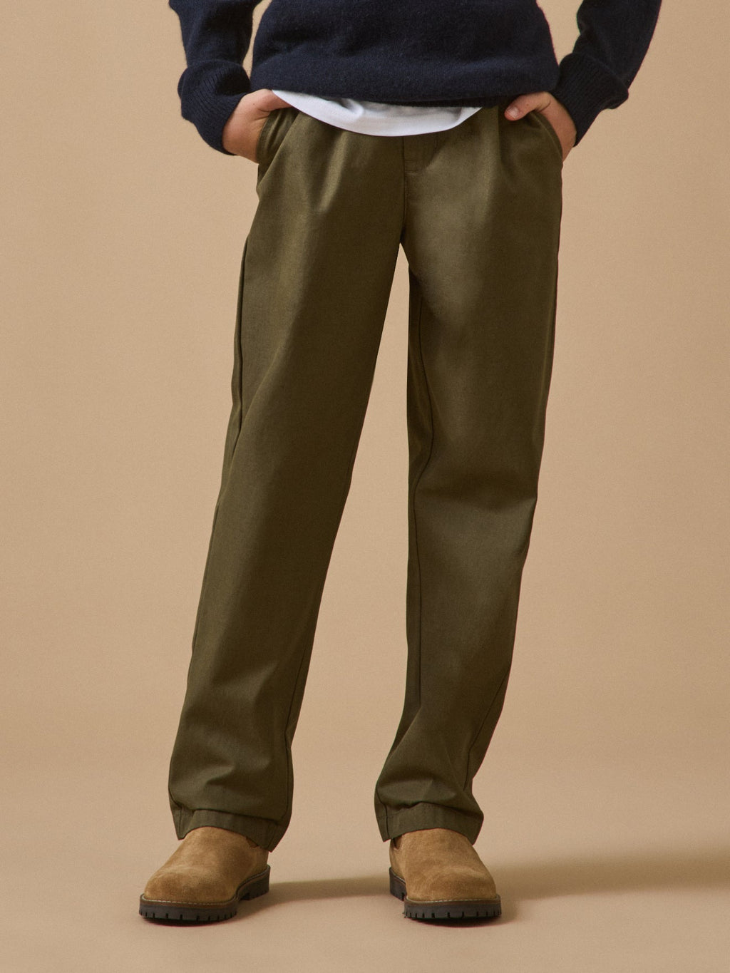 Pantalon relax en twill Garçon - 1