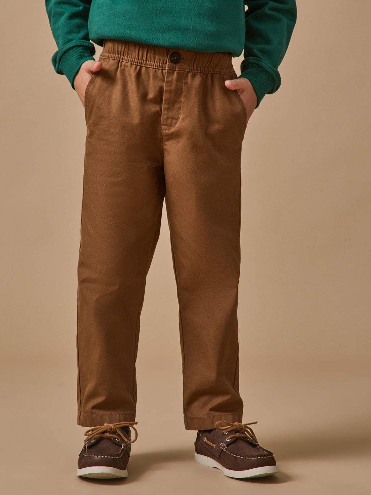 Pantalon relax en twill Garçon - 3