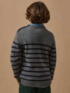 Pull marinière Garçon en laine majoritaire - 2