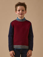 Pull colorblock en laine Garçon - 1