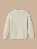Pull torsadé avec laine Garçon - 2